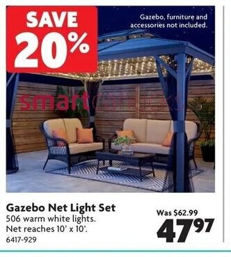 Home Hardware Gazebo net light set offer