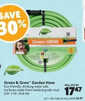 Home Hardware Green & glow garden hose offer