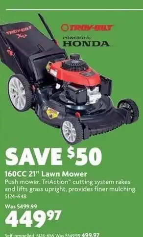 Home Hardware 160cc 21" lawn mower offer