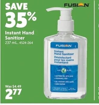 Home Hardware Instant hand sanitizer offer