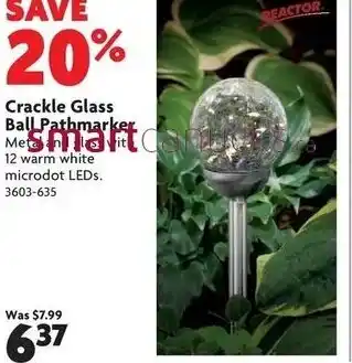 Home Hardware Crackle glass ball pathmaker offer
