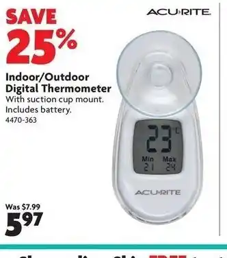Home Hardware Indoor/outdoor digital thermometer offer