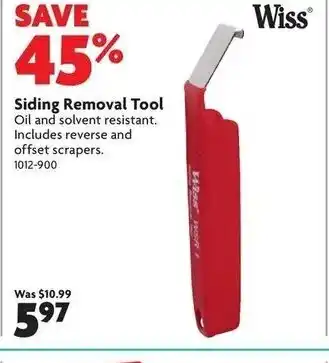 Home Hardware Siding removal tool offer
