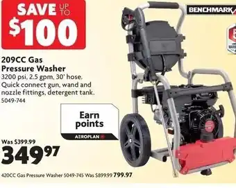 Home Hardware 209cc Gas pressure washer offer