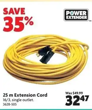 Home Hardware 25 m Extension cord offer