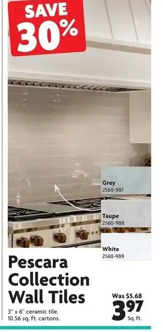 Home Hardware Pescara collection wall tiles offer