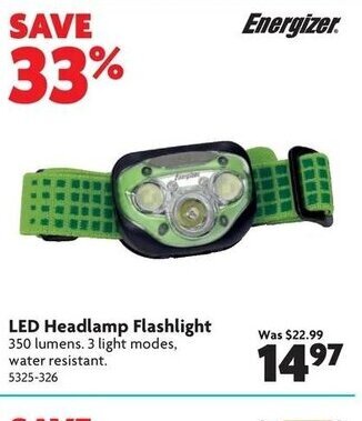Home Hardware Led headlamp flashlight offer