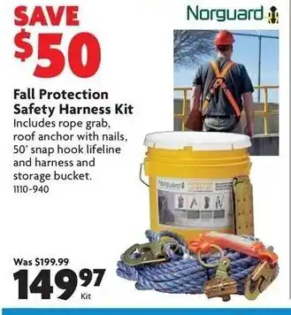 Home Hardware Fall protection safety harness kit offer