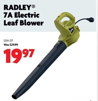 Home Hardware 7A Electric leaf blower offer