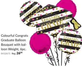 Party City Colourful congrats graduate balloon offer
