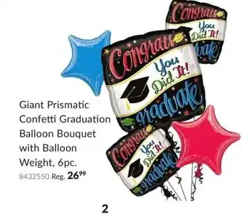 Party City Giant prismatic confetti balloon offer