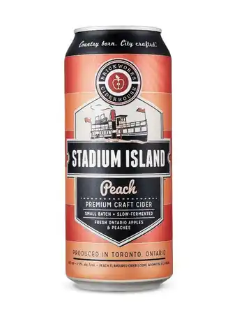 LCBO Brickworks ciderhouse stadium island peach cider offer