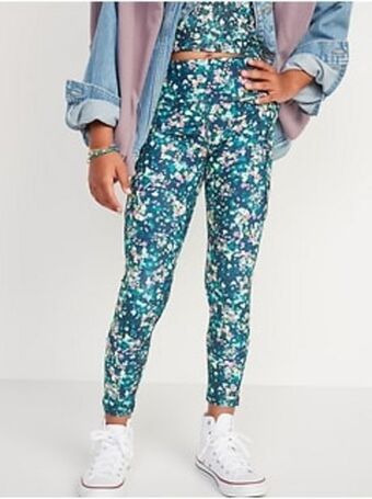 Old Navy High-waisted powersoft side-pocket leggings for girls offer