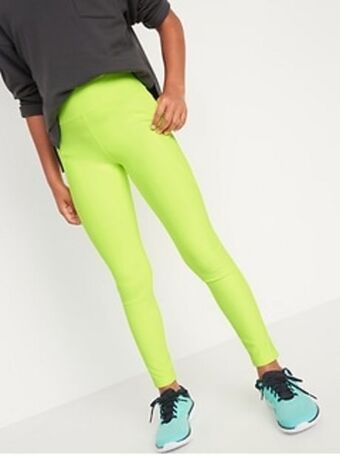 Old Navy High-waisted powersoft side-pocket leggings for girls offer