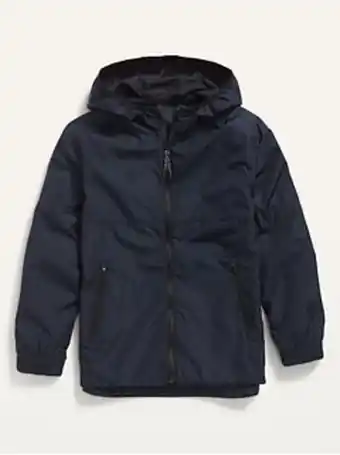 Old Navy Hooded zip-front windbreaker jacket for boys offer