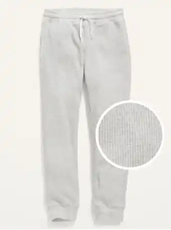 Old Navy Textured thermal-knit jogger sweatpants for boys offer