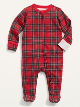 Old Navy Unisex matching printed sleep & play footed one-piece for baby offer