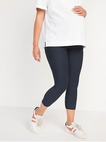 Old Navy Maternity full panel powersoft crop leggings offer