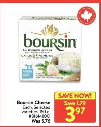 Walmart Boursin Cheese offer