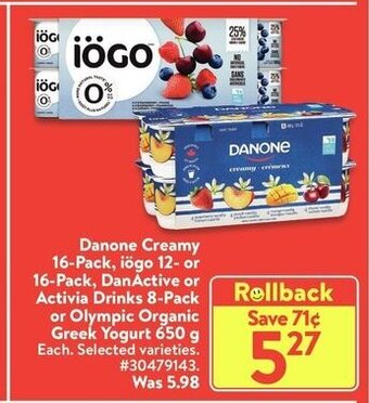 Walmart Danone Creamy offer