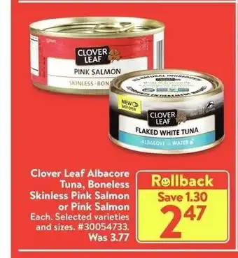 Walmart Clover Leaf Albacore offer