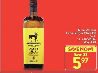 Walmart Terra Delyssa Extra Virgin Olive Oil offer
