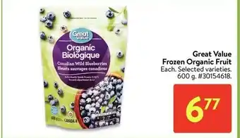 Walmart Frozen Organic Fruit offer