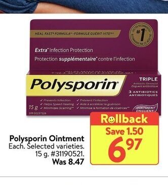 Walmart Polysporin ointment offer