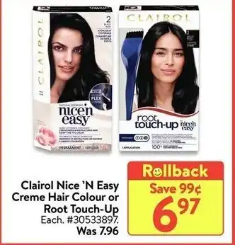 Walmart Clairol nice ' n easy creme hair colour offer