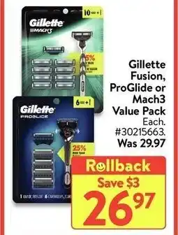Walmart Gillette fusion offer