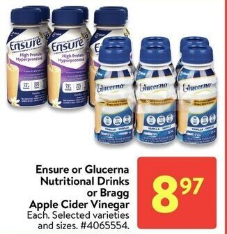 Walmart Ensure or Glucerna offer