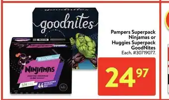 Walmart Pampers superpacks offer