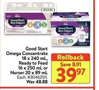 Walmart Good start omega concentrate offer
