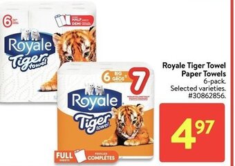 Walmart Royale tiger towel paper towels offer