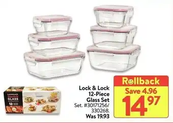 Walmart Lock & Lock 12-piece glass set offer