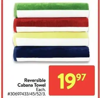 Walmart Reversible cabana towel offer