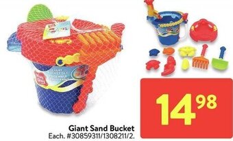 Walmart Giant sand bucket offer