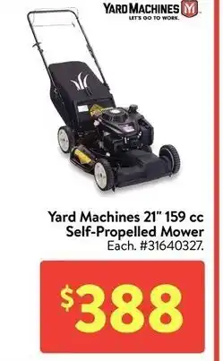 Walmart Self-propelled mower offer