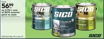 RONA SICO exterior plant or stain offer