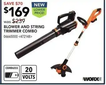 RONA Blower and String Trimmer Combo offer