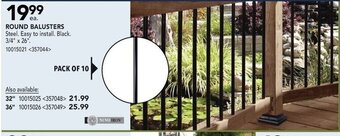 RONA Round Balusters offer