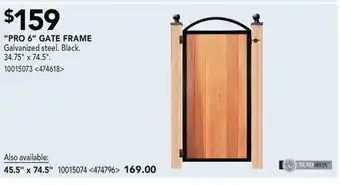 RONA "Pro 6" Gate Frame offer