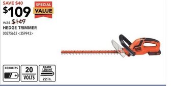 RONA Hedge Trimmer offer