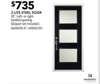 RONA 3-Lite Steel Door offer