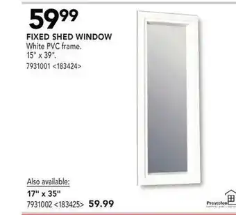 RONA Fixed Shed Window offer