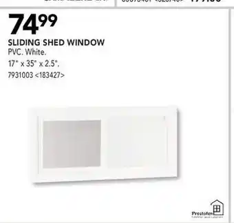 RONA Sliding Shed Window offer