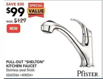 RONA Pull-out shelton kitchen faucet offer