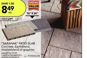 RONA Saranak patio slab Concrete offer