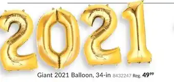 Party City Giant 2021 Balloon offer
