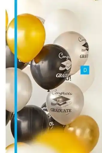 Party City Assorted graduation balloons offer